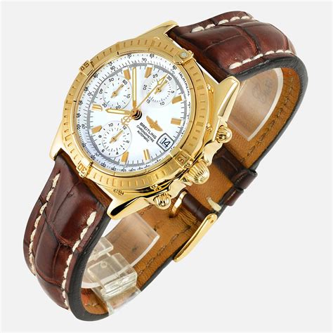 how much yellow breitling|breitling stainless and yellow gold.